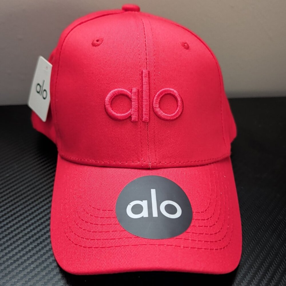 ALO "Off-Duty" Watermelon Color Unisex Adjustable Athletic/Sporty Designer Hat